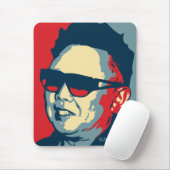 Kim Jong Il - Juche: OHP Mousepad Muismat (Met muis)
