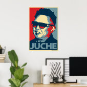 Kim Jong Il - Juche: OHP Poster (Thuiskantoor)