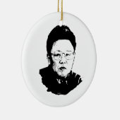 Kim Jong Il Keramisch Ornament (Rechts)