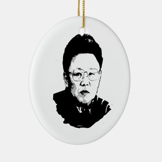 Kim Jong Il Keramisch Ornament (Rechts)