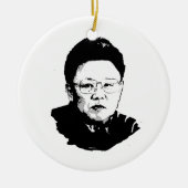 Kim Jong Il Keramisch Ornament (Voorkant)