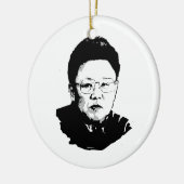 Kim Jong Il Keramisch Ornament (Links)