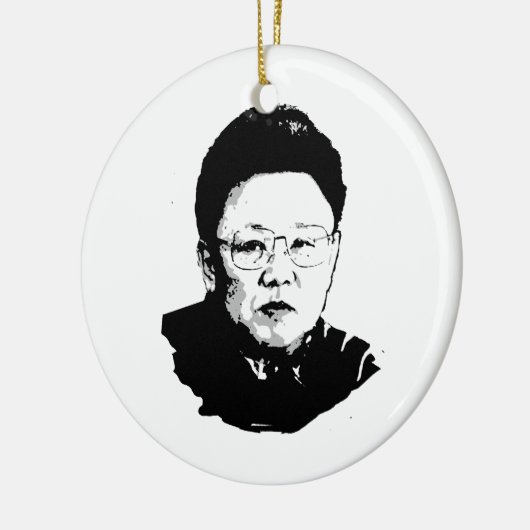 Kim Jong Il Keramisch Ornament (Links)