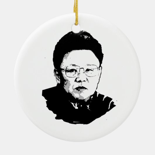 Kim Jong Il Keramisch Ornament (Achterkant)