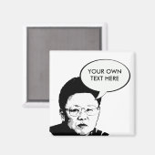 Kim Jong Il Magneet (Voorkant / Achterkant)