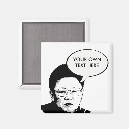 Kim Jong Il Magneet (Voorkant / Achterkant)