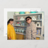 Kim Jong-il, Noord-Korea Briefkaart (Voorkant / Achterkant)