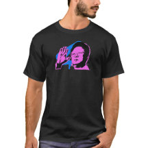 kim jong il print in roze