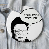 Kim Jong Il Ronde Button 6,0 Cm (In situ)