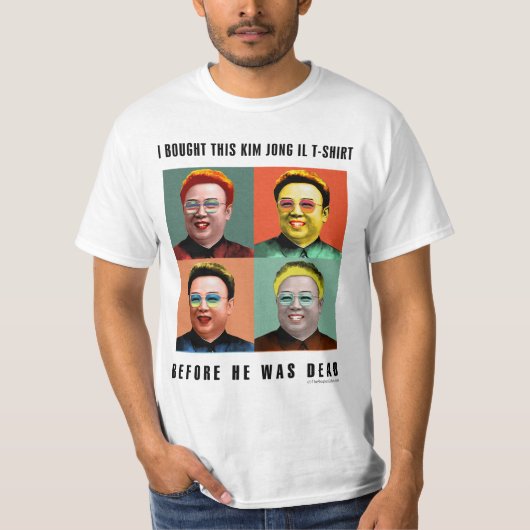 Kim Jong Il: voordat hij dood was T-shirt (Voorkant)