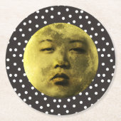 Kim Jong Moon Grappig Ronde Kartonnen Onderzetter (Voorkant)