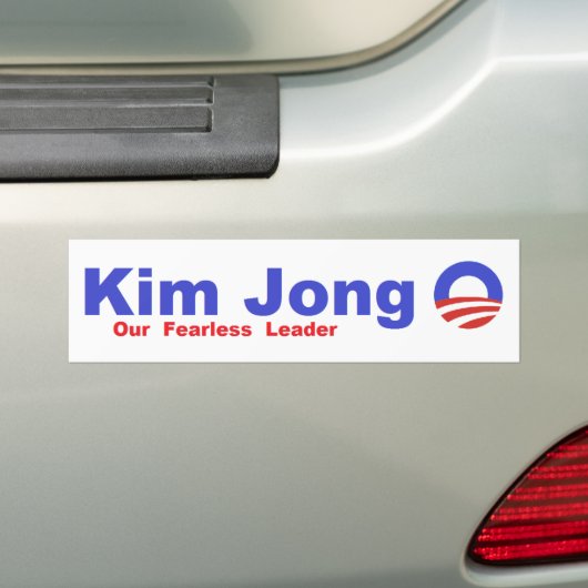 Kim Jong O Bumpersticker (Op auto)