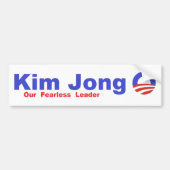 Kim Jong O Bumpersticker (Voorkant)