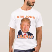 Kim Jong Sinaasappel | Donald Trump + Kim Jong Un T-shirt (Voorkant)