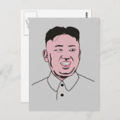 Kim Jong-un | 김 정 은 Briefkaart (Voorkant / Achterkant)