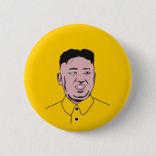 Kim Jong-un   김 정 은 Ronde Button 5,7 Cm