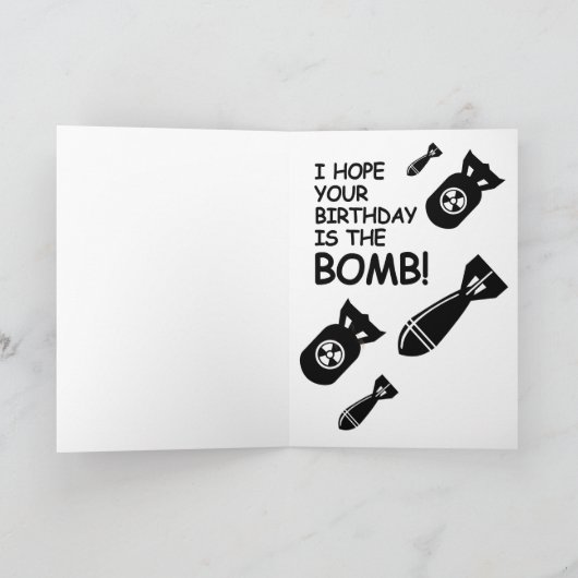 Kim Jong un Birthday Card - I hope you have a blas Kaart (Binnen)