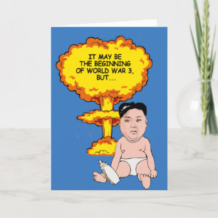Kim Jong un Birthday Card - I hope you have a blas Kaart