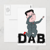 Kim Jong-Un Dabbing Briefkaart (Voorkant / Achterkant)