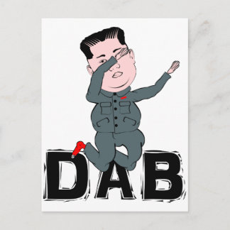Kim Jong-Un Dabbing Briefkaart