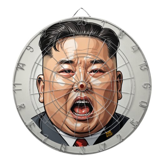 Kim Jong-un Dartboard - Redart-ed Dartbord (Voorkant)