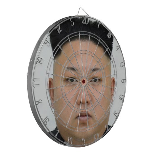 Kim Jong Un Dartbord (Voorkant Links)