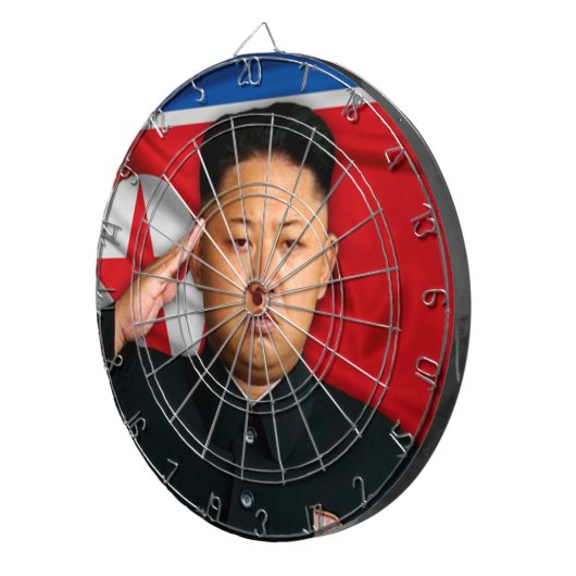 Kim Jong Un Dartbord (Voorkant Rechts)