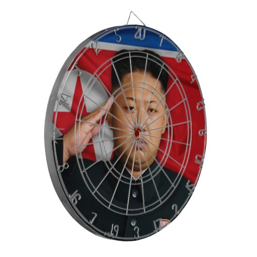 Kim Jong Un Dartbord (Voorkant Links)