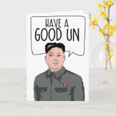 KIM JONG UN: Een goede Kaart (Gele Bloem)