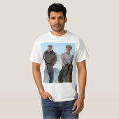 Kim Jong Un en Poetin op een paard T-shirt (Voorkant volledig)