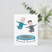 Kim Jong Un en President Trump Briefkaart (Staand voorkant)