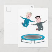 Kim Jong Un en President Trump Briefkaart (Voorkant / Achterkant)