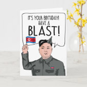 KIM JONG UN: Het is jouw geboorte. Kaart (Gele Bloem)
