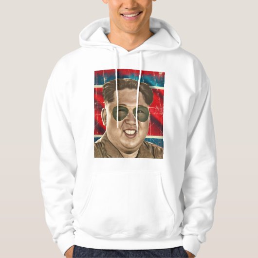 Kim Jong Un Hoodie - Zonnebril, goed humeur (Voorkant)