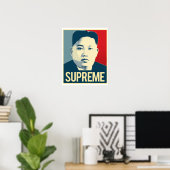 Kim Jong Un - Hoogste Poster - Propaganda - (Thuiskantoor)
