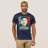 Kim Jong Un - Hoogste Poster - Propaganda - T-shirt (Voorkant volledig)