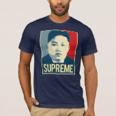 Kim Jong Un - Hoogste Poster - Propaganda - T-shirt (Voorkant)