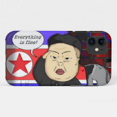 Kim Jong Un i-Phone Case (Achterkant (horizontaal))