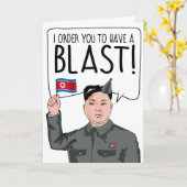 KIM JONG UN: Ik beveel je een blast Kaart (Gele Bloem)