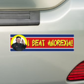 Kim Jong Un - Ik versla de bumpersticker met Anore (Op auto)
