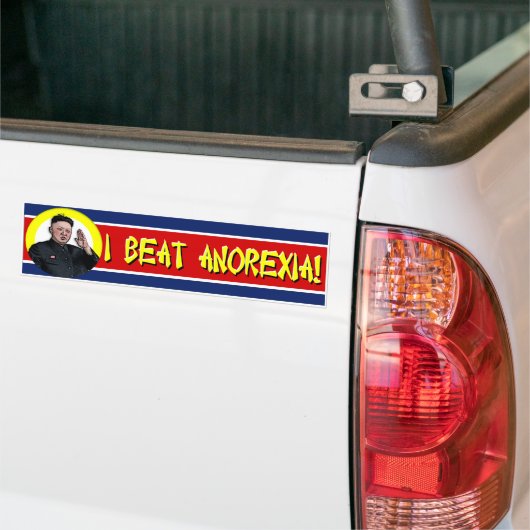 Kim Jong Un - Ik versla de bumpersticker met Anore (Op Truck)