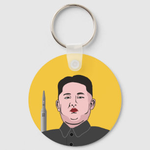 Kim Jong-un & kernraket Sleutelhanger