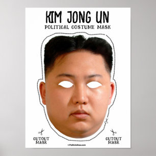 Kim Jong Un kostuummasker Poster