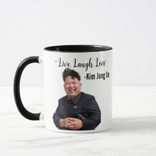 Kim Jong Un, Live, Lach, Liefde, Meme Gift Mok