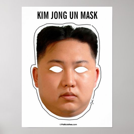 Kim Jong Un Mask Poster (Voorkant)