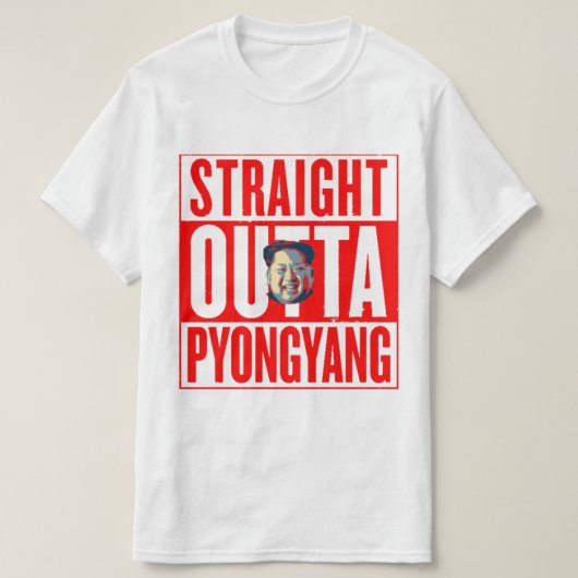 Kim Jong-un Noord-Korea Thug T-shirt (Design voorkant)