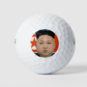 Kim Jong-un Noord-Koreaanse leider Golfballen (Voorkant)