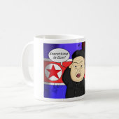 Kim Jong Un, North Korea, Dictator, Korea, Funny, Koffiemok (Voorkant links)
