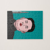 Kim Jong-un & nucleaire raket Legpuzzel (Horizontaal)