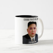 Kim Jong Un Nuke Me Meme Mok (Voorkant rechts)